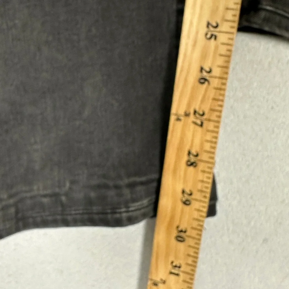 Robert Graham Classic Yates Jeans Mens 36 Black Straight Leg Stretch Denim Pants